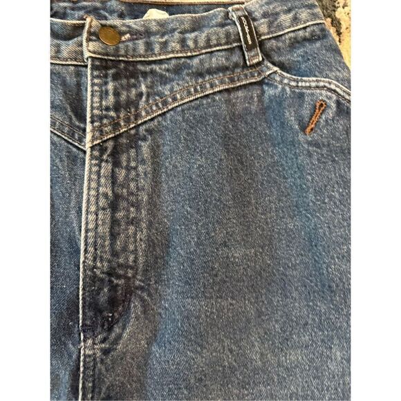 Vintage Rockies Womens High Rise Straight Leg Western Denim Jeans Blue Sz 15/16 - Picture 4 of 8